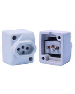 TOMADA EXT PORCELANA ABNT 2P+T 25A G20