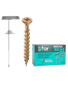 BUCHA NYLON SK 44 C/PARAF CHIP PHS 4,5X60 (100) SFORPLAST