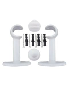 VARAO CORTINA SUPORTE SIMPLES 19mm BRANCO BELLA ARTE