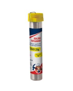 SOLDA ESTANHO TUBINHO AMARELO 25g LUPA