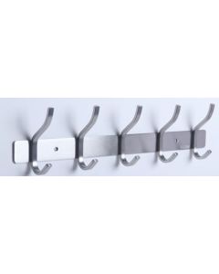 CABIDE MULTIUSO DE ACO INOX 5 GANCHOS SG