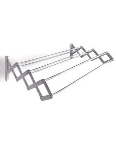 VARAL SANFONADO ALUMINIO 080x42cm MOR