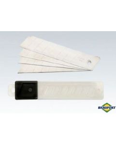 LAMINA P/ESTILETE 18mm LARGA (10)  8602 BRASFORT