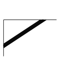 CANTONEIRA MAO FRANC PRETA CHATA (16mm) 27 BRASFORMA