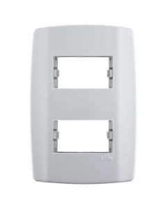 SLIM PLACA C/SUP 4x2 2 MOD DIST 82080