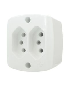 TOMADA EXT RET DUPLA ABNT 20A ILUMI BR 16519