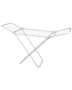 VARAL CHAO C/ABAS ACO 144x49x89cm SLIM BRANCO MOR