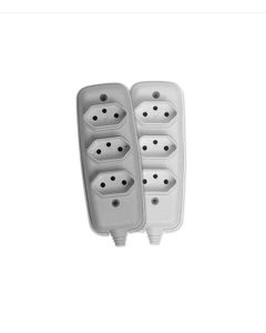 TOM BARRA NBR 2P 10A(3x)TRIPLA BRANCA ILUMI 2633