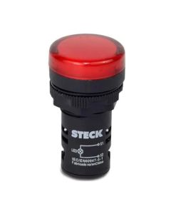 BOTAO SINALIZADOR LED MAX BOTTON 110V VM 22mm SLDS1101