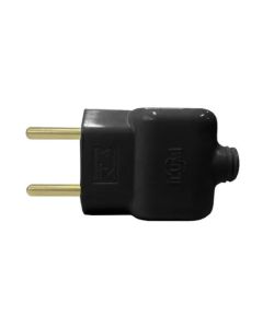 PINO PRENSA CABO MACHO ILUMI 2P 10A PRETO 14030PCT