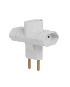 PINO 3 SAIDAS ILUMI 2P 10A CINZA 1213