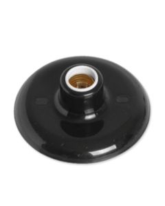 PLAFONIER BASE ILUMI C/PORC 100W PRETO 180831