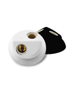 PLAFONIER BASE ILUMI C/PORC DUPLO 100W PRETO 18082