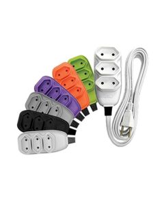 EXTENSAO COMPACTA 3TOM 2P 10A PL 0,75mm 10m BRANCA ILUMI