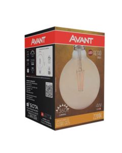 LAMP LED FILAM GLOBO G125 4W 2200K E27 BIV AVANT