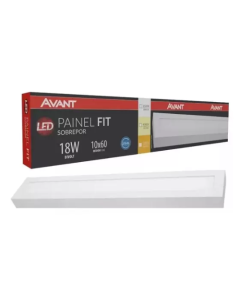 PAINEL LED SOB RET 18W 4000K 1440lm 10x60cm AVANT