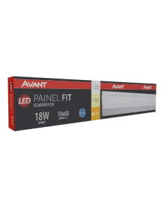 PAINEL LED SOB RET 18W 6500K 1440lm 10x60cm AVANT