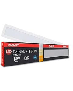 PAINEL LED EMB RET 18W 4000K 1440lm 10x60cm AVANT