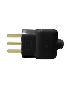 PINO PRENSA CABO MACHO ILUMI 3P 10A PRETO 14070PCT