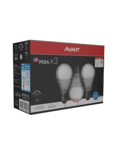 LAMP LED 15W PACK 3UN 6500K 1300lm A65 E27 BIV AVANT