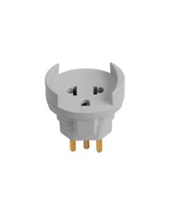 PINO ADAPT 2P+T NBR ILUMI 10A CINZA 1209