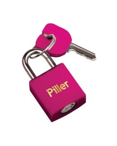 CADEADO PILLER COR ROSA ZAMAC 20mm 