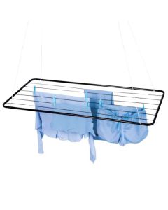 VARAL TETO ACO PRETO 120x56cm MOR	