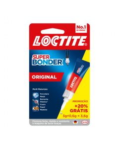 SUPER BONDER ORIGINAL 3g+0,6g=3,6g(26) CAIXA