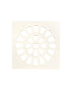 GRELHA PVC QUAD BRANCA 100 REBOUCAS