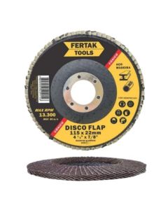 LIXA FLAP DISCO 4,5 CONICO GR 080 FERTAK