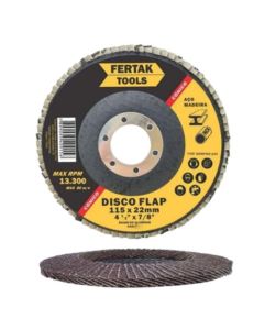 LIXA FLAP DISCO 4,5 CONICO GR 100 FERTAK