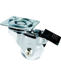 RODIZIO MESA ZINC TRANSP C/FREIO 35mm ALIANCA