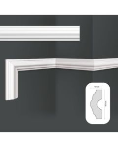 PERFIL POLIESTIRENO I40 40mm HOMESTAR