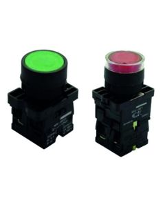 BOTAO IMPULSAO MAX BOTTON VD 22,5mm LUMIN SLPRL2 STECK