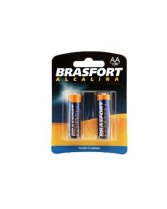 PILHA ALC PEQUENA (AA) BLIS (2) 6301 BRASFORT