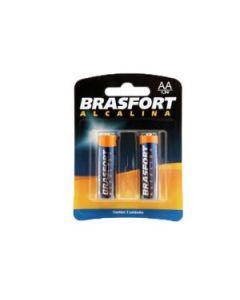 PILHA ALC PEQUENA (AA) BLIS (2) 6301 BRASFORT