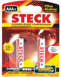 PILHA ALC MED(C) BLIS(2) STECK