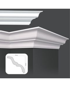 PERFIL POLIESTIRENO MT 128mm HOMESTAR