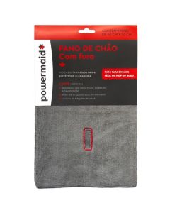 PANO CHAO COM FURO 60cm x 50cm  CINZA POWERMAID